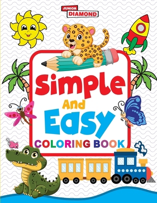 Simple and Easy Colouring Book 9363246299 Book Cover