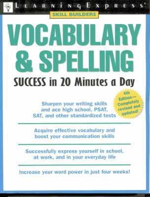 Vocabulary & Spelling Success in 20 Minutes a Day 1576855457 Book Cover