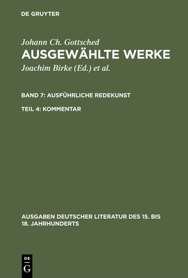 Ausführliche Redekunst. Kommentar [German] 3110087863 Book Cover