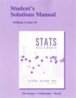 Student's Solutions Manual for Stats: Data and ... 032198997X Book Cover