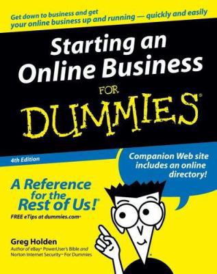 Starting an Online Business for Dummies 0764583344 Book Cover