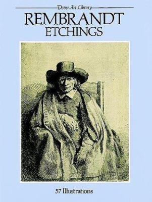Rembrandt Etchings: 57 Illustrations (Dover Art... 0486256774 Book Cover