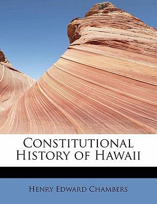 Constitutional History of Hawaii 1241299102 Book Cover