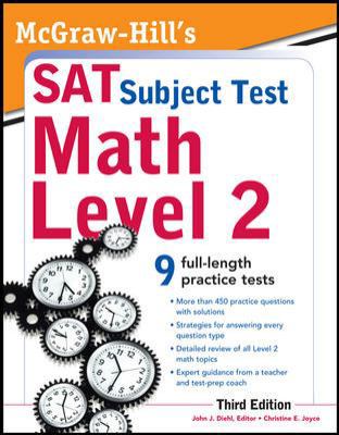 McGraw-Hill's SAT Subject Test Math Level 2, 3r... 0071763678 Book Cover