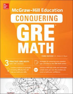 McGraw-Hill Education Conquering GRE Math, Thir... 1259859509 Book Cover