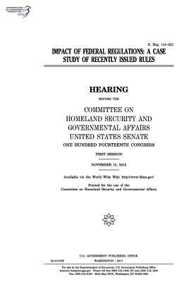 Impact of federal regulations: a case study of ... 197465415X Book Cover