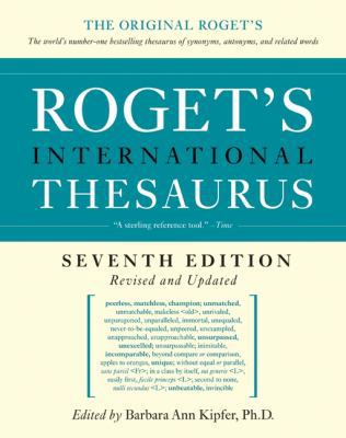 Roget's International Thesaurus, 7th Edition 0061715220 Book Cover