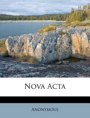 Nova Acta [French] 1248526872 Book Cover