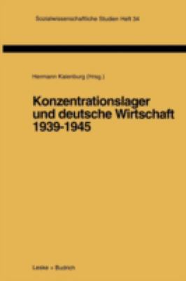 Konzentrationslager Und Deutsche Wirtschaft 193... [German] B00K3IHVGK Book Cover