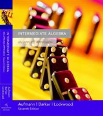 Intermediate Algebra: An Applied Approach 0618503080 Book Cover