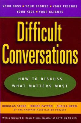 Difficult Conversations: How to Discuss What Ma... 0670883395 Book Cover