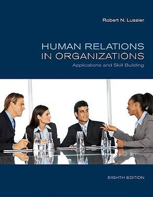 Human Relations in Organizations: Applications ... 0073381535 Book Cover