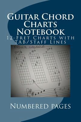 Guitar Chord Charts Notebook: Blank 12-Fret Cha... 154500868X Book Cover