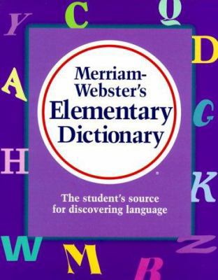 Merriam-Webster's Elementary Dictionary 0877796300 Book Cover