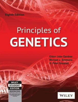 Principles Of Genetics 8126510439 Book Cover