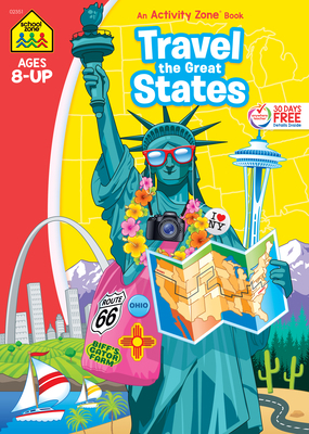 School Zone Travel the Great States Workbook B00A2QC17C Book Cover