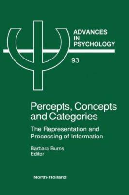 Percepts, Concepts and Categories: The Represen... 0444887342 Book Cover