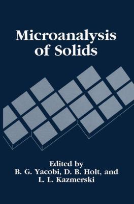 Microanalysis of Solids 1489914943 Book Cover