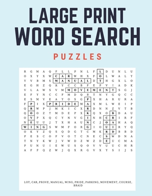 Large Print Word Search Puzzles: 60 Large Print... 1712425420 Book Cover