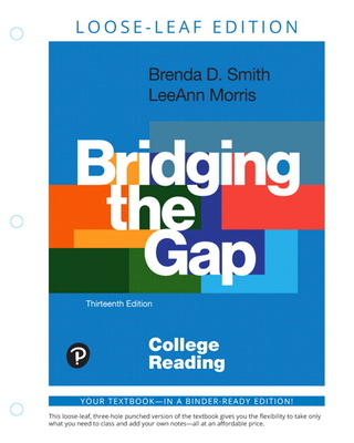 Bridging the Gap: College Reading 0135300274 Book Cover