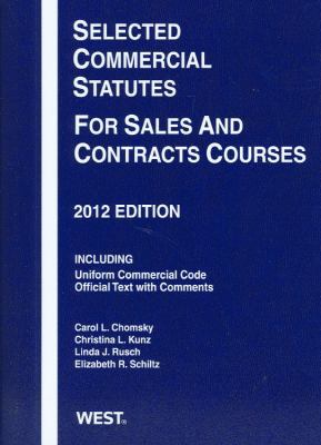 Selected Commercial Statutes for Sales and Cont... 0314282572 Book Cover