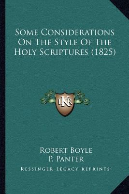 Some Considerations On The Style Of The Holy Sc... 1167045947 Book Cover
