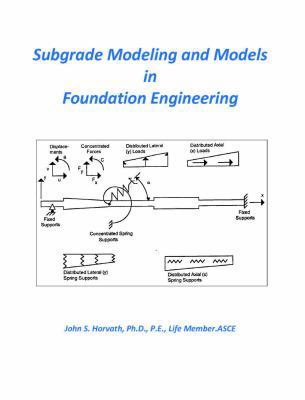 Subgrade Modeling and Models in Foundation Engi... 1732095310 Book Cover
