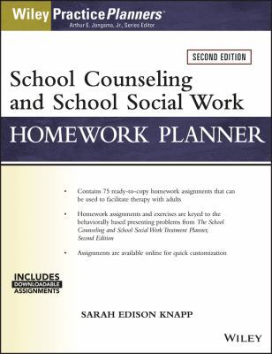 School Counseling and Social Work Homework Plan... 1119384761 Book Cover