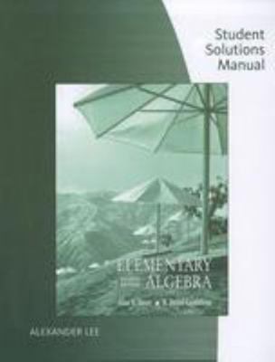 Student Solutions Manual for Tussy/Gustafson’s ... 0495389641 Book Cover