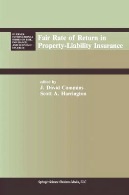 Fair Rate of Return in Property-Liability Insur... 9401577552 Book Cover