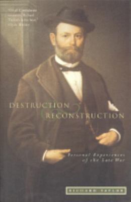 Destruction and Reconstruction: Personal Experi... 187994121X Book Cover