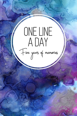 One Line a Day, Five Years of Memories: Blue Ma... 1981417397 Book Cover