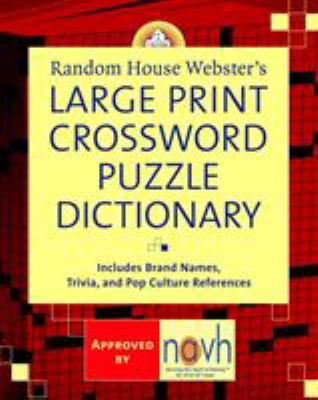 Random House Webster's Large Print Crossword Pu... 0375722203 Book Cover