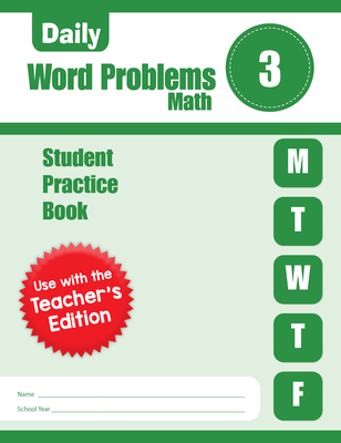 Daily Word Problems Math, Grade 3 Student Workbook 1629388807 Book Cover
