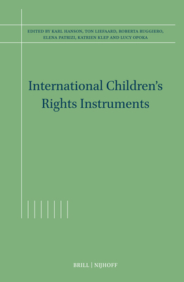 International Children's Rights Instruments 9004681213 Book Cover
