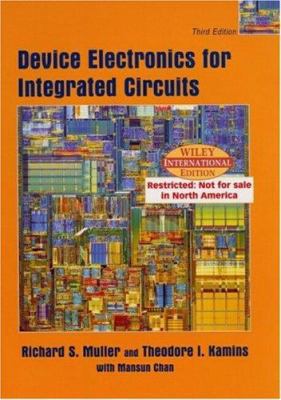 WIE Device Electronics for Integrated Circuits 0471428779 Book Cover