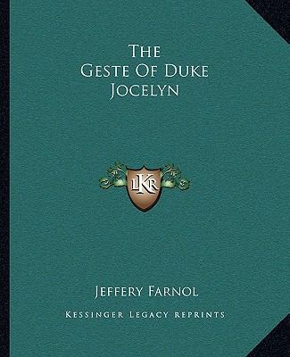 The Geste Of Duke Jocelyn 1162695544 Book Cover