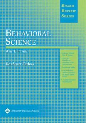 Brs Behavioral Science 0781757274 Book Cover