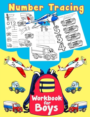 Number Tracing: Workbook for Boys: Numbers Prac... B086Y4F59Y Book Cover