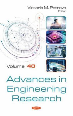 Advances in Engineering Research 1536187542 Book Cover