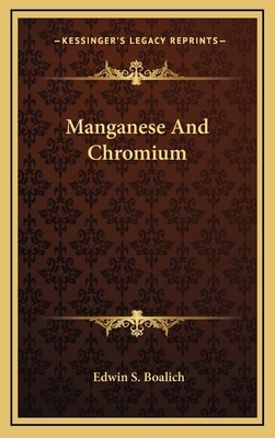 Manganese And Chromium 1168668794 Book Cover