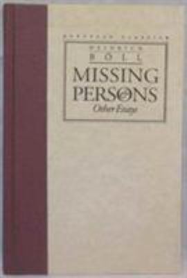 Missing Persons and Other Essays (European Clas... 0810111772 Book Cover