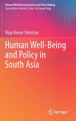 Human Well-Being and Policy in South Asia 3030332691 Book Cover