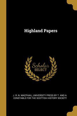 Highland Papers 1010420380 Book Cover