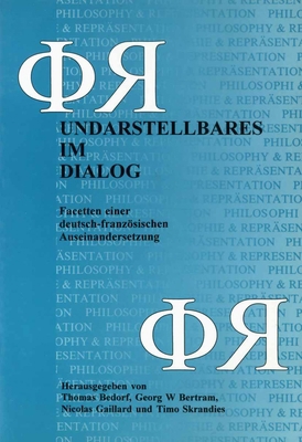 Undarstellbares Im Dialog: Facetten Einer Deuts... [German] 9042002735 Book Cover
