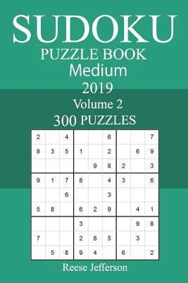 300 Medium Sudoku Puzzle Book 2019 1723404292 Book Cover