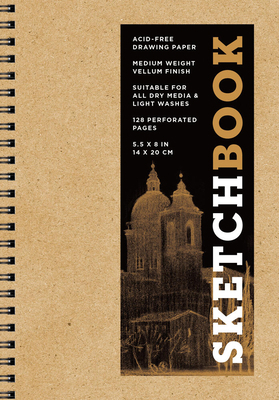 Sketchbook 5.5 X 8 Kraft Spiral Hardcover Mixed... 1454931515 Book Cover