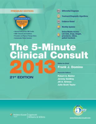 The 5-Minute Clinical Consult 2013 1451183747 Book Cover