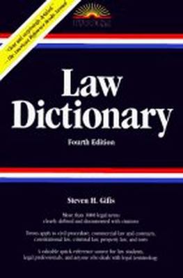 Law Dictionary 0812020855 Book Cover