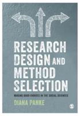 Research Design & Method Selection: Making Good... 1526438631 Book Cover